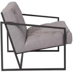 Fauteuil de salon capitonné pour bureau à domicile