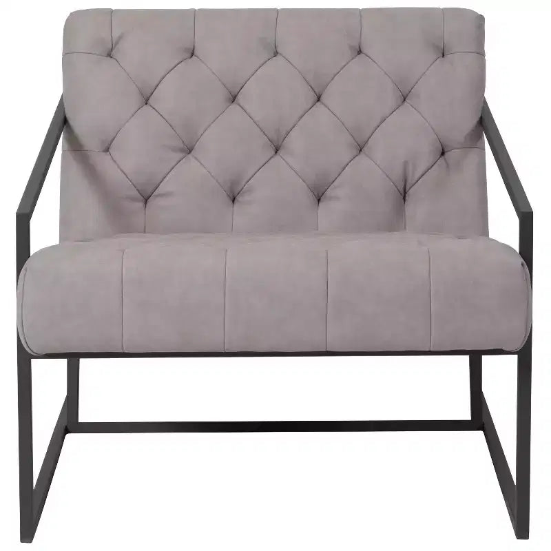 Fauteuil de salon capitonné pour bureau à domicile