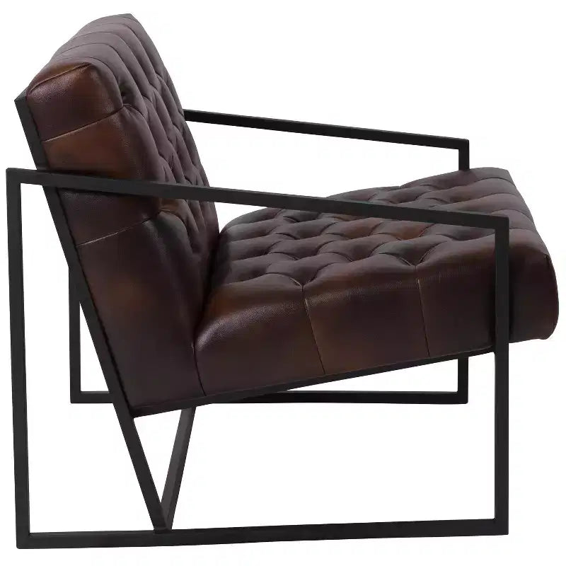 Fauteuil de salon capitonné pour bureau à domicile