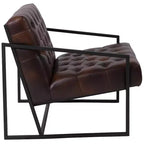 Fauteuil de salon capitonné pour bureau à domicile