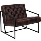 Fauteuil de salon capitonné pour bureau à domicile
