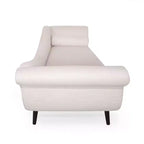 Chaise longue contemporaine Calvert avec accoudoirs volutes