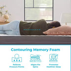 Matelas hybride en mousse à mémoire de forme gel de 30,5 cm