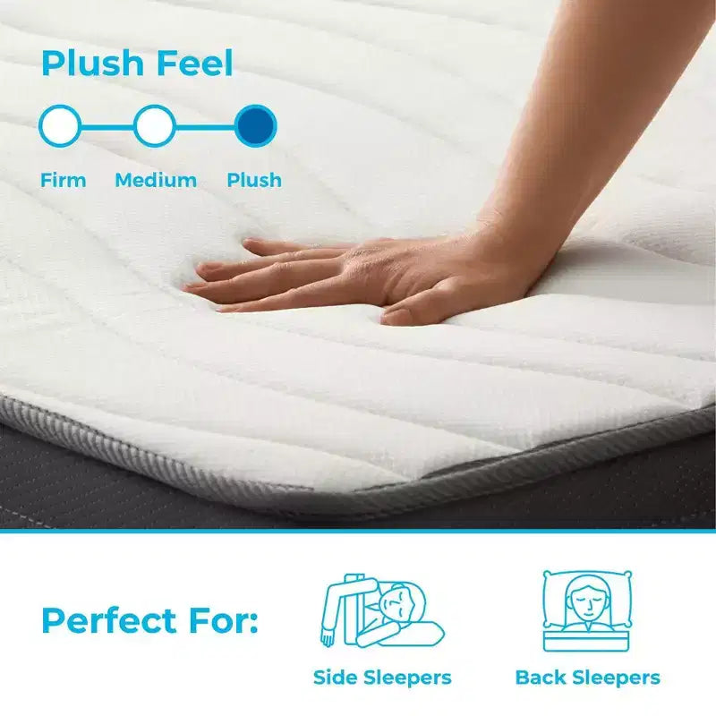 Matelas hybride en mousse à mémoire de forme gel de 30,5 cm