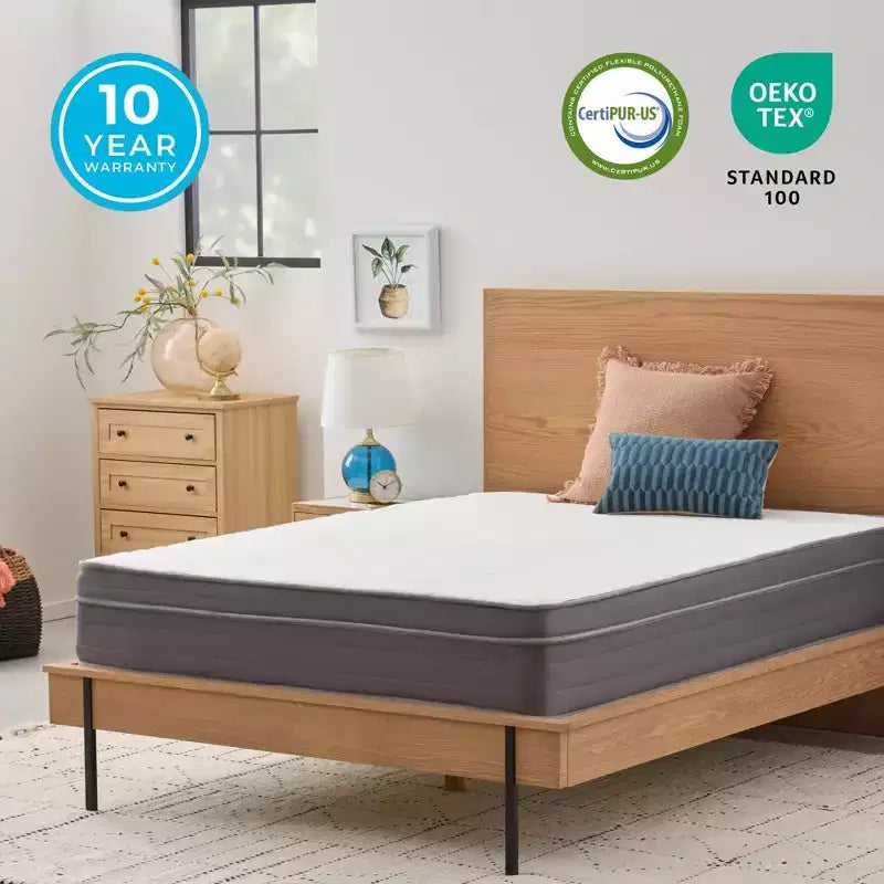 Matelas hybride en mousse à mémoire de forme gel de 30,5 cm