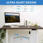 Bureau debout électrique à double moteur avec plateau de 140 cm, Adrift et blanc