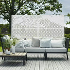 Écran d'intimité extérieur en métal, autoportant, décoratif pour patio