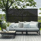 Écran d'intimité extérieur en métal, autoportant, décoratif pour patio